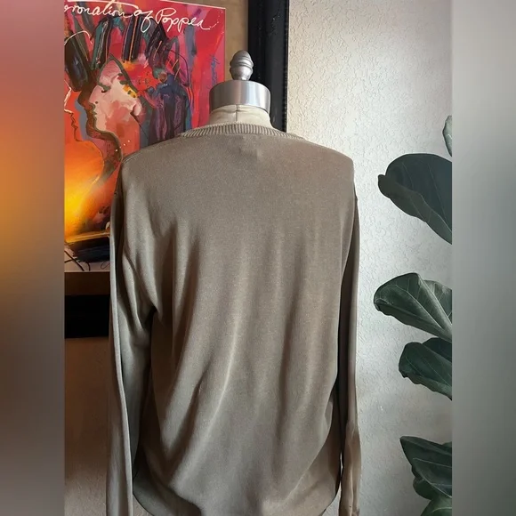 Ermenegildo Zegna 100% Cotton Crewneck Sweater ~ Sz 52 / US L